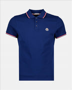 Polos Polo à logo et liseré Moncler Azul Homme