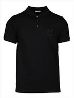 Polos Polo brodé Moncler Preto Homme
