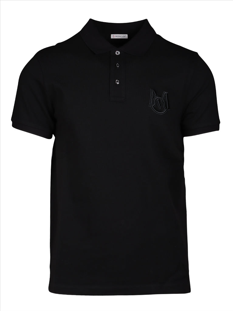 Polos Polo brodé Moncler Preto Homme