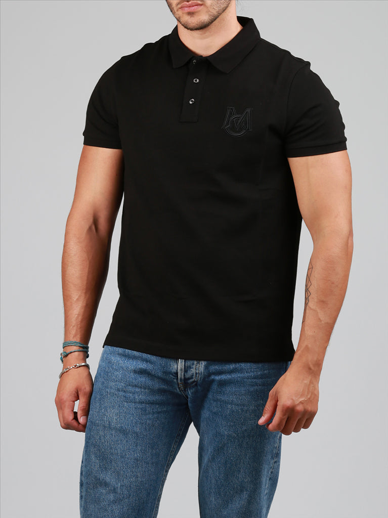 Polos Polo brodé Moncler Preto Homme