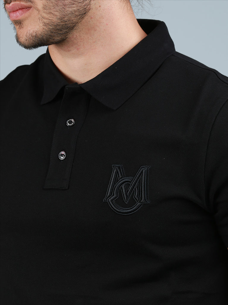 Polos Polo brodé Moncler Preto Homme