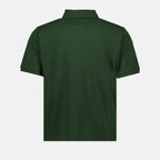 Polos Polo Cassandre en piqué de coton Saint Laurent Verde Homme