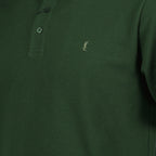 Polos Polo Cassandre en piqué de coton Saint Laurent Verde Homme