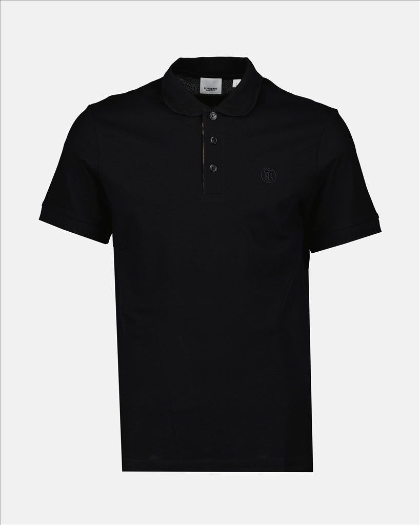 Polos Polo Eddie à logo Burberry Noir Homme