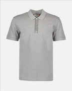 Polo Polo à logo bande Alexander McQueen Grigio Homme