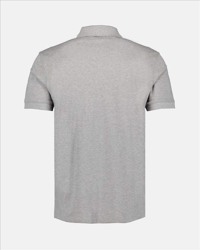Polo Polo à logo bande Alexander McQueen Grigio Homme