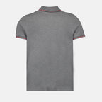 Polo shirts Polo shirt with logo and piping Moncler Gray Man