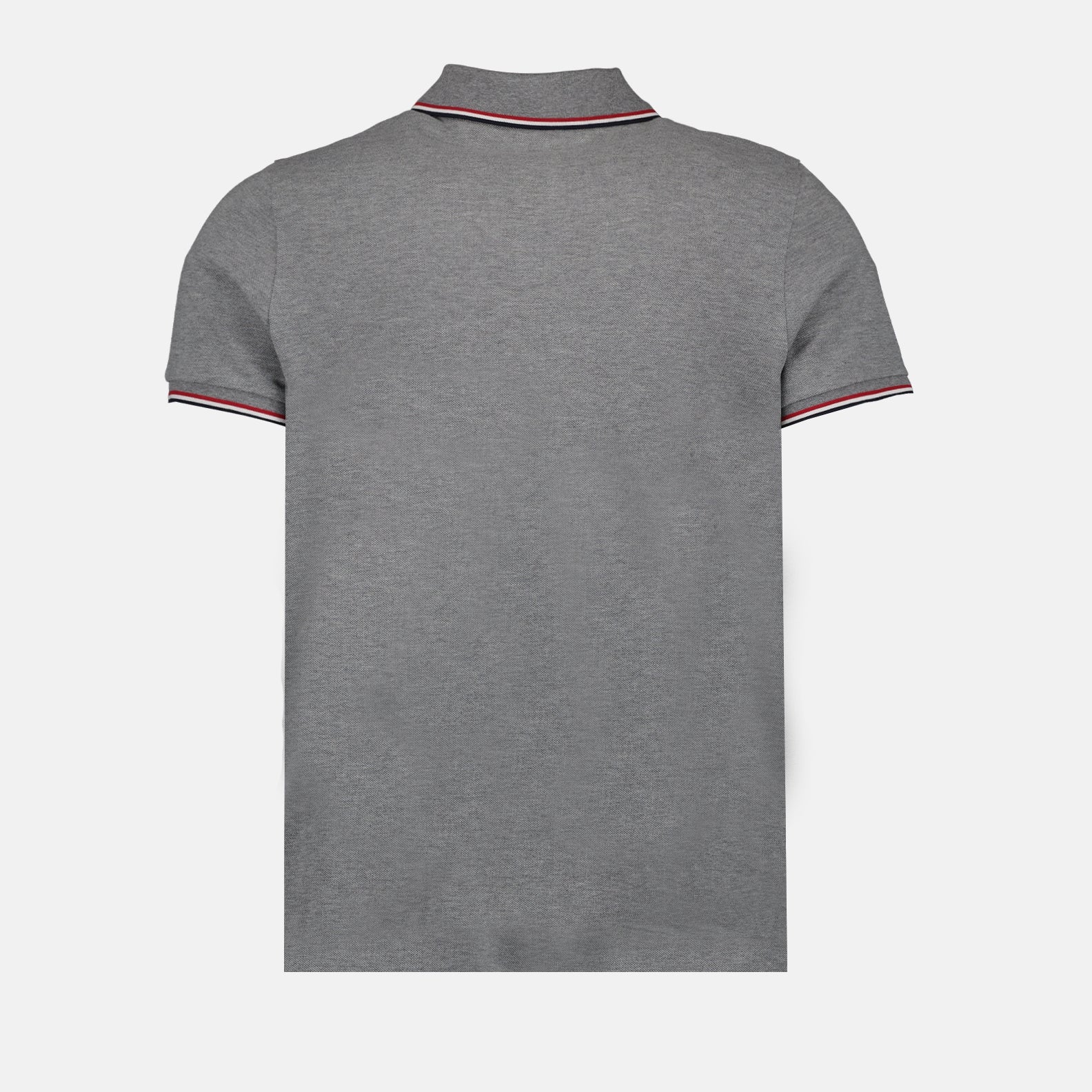 Polo shirts Polo shirt with logo and piping Moncler Gray Man