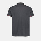 Polo shirts Polo shirt with logo and piping Moncler Gray Man