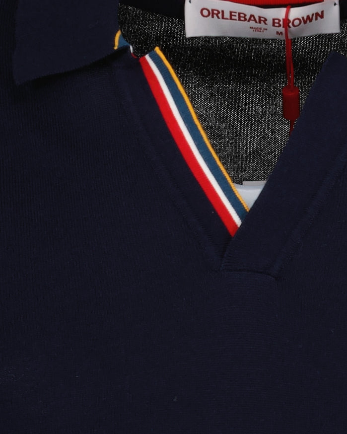 Polos Polo Horton Orlebar Brown Bleu foncé Homme