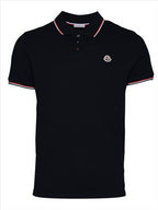 Polos Polo logo Moncler Bleu Homme