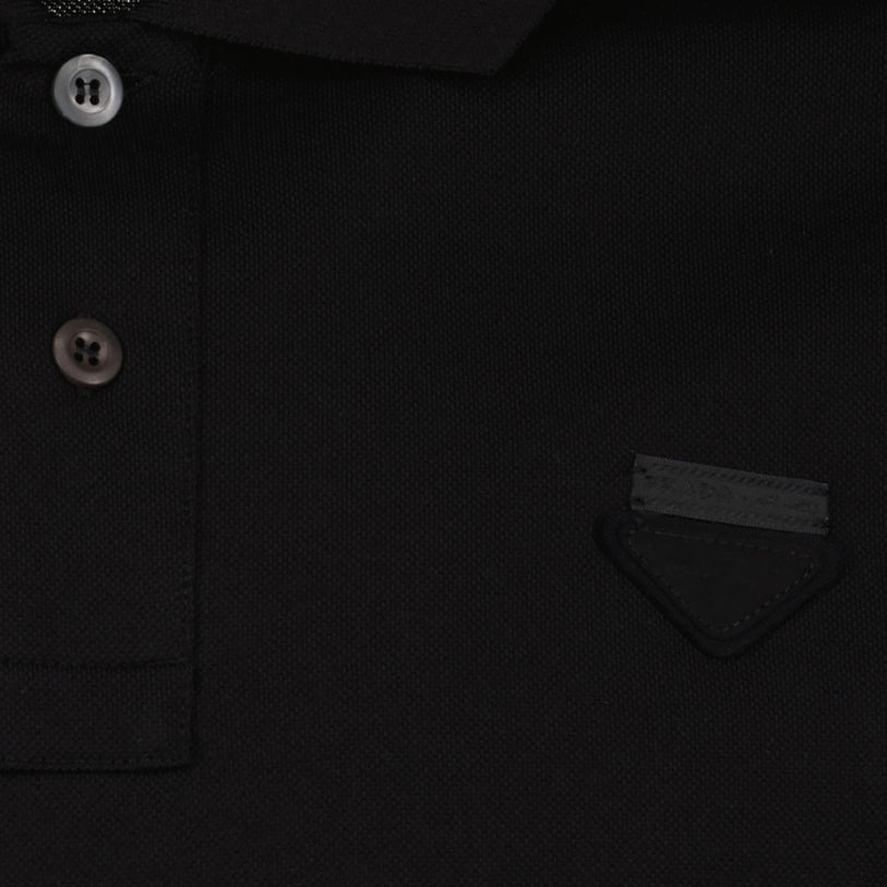 Polos Polo logo Prada Noir Homme