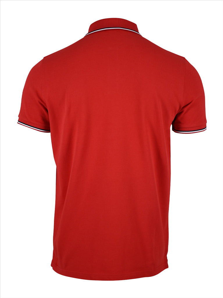 Polos Polo logo Moncler Rouge Homme