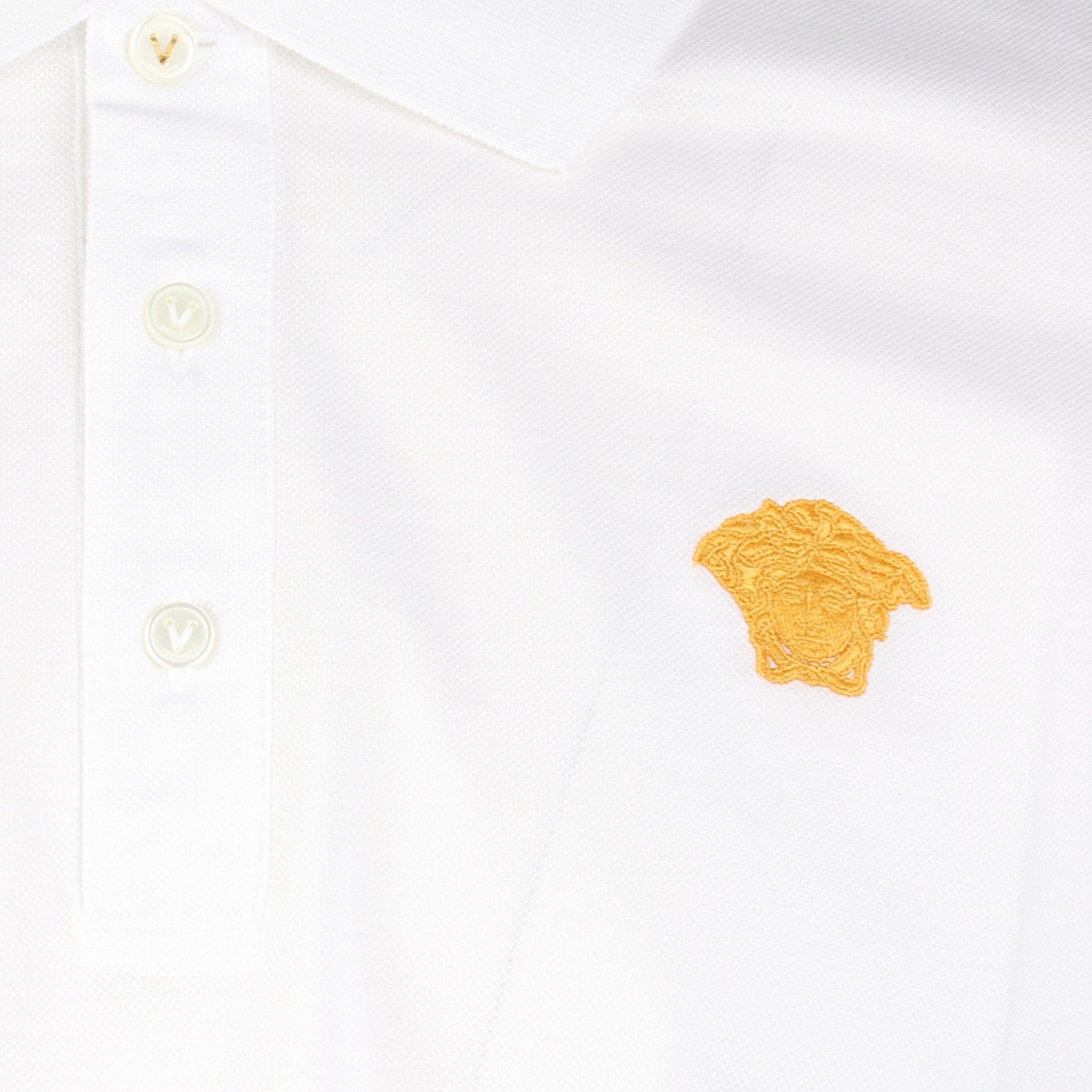 Polos Polo Medusa Versace Blanc Homme