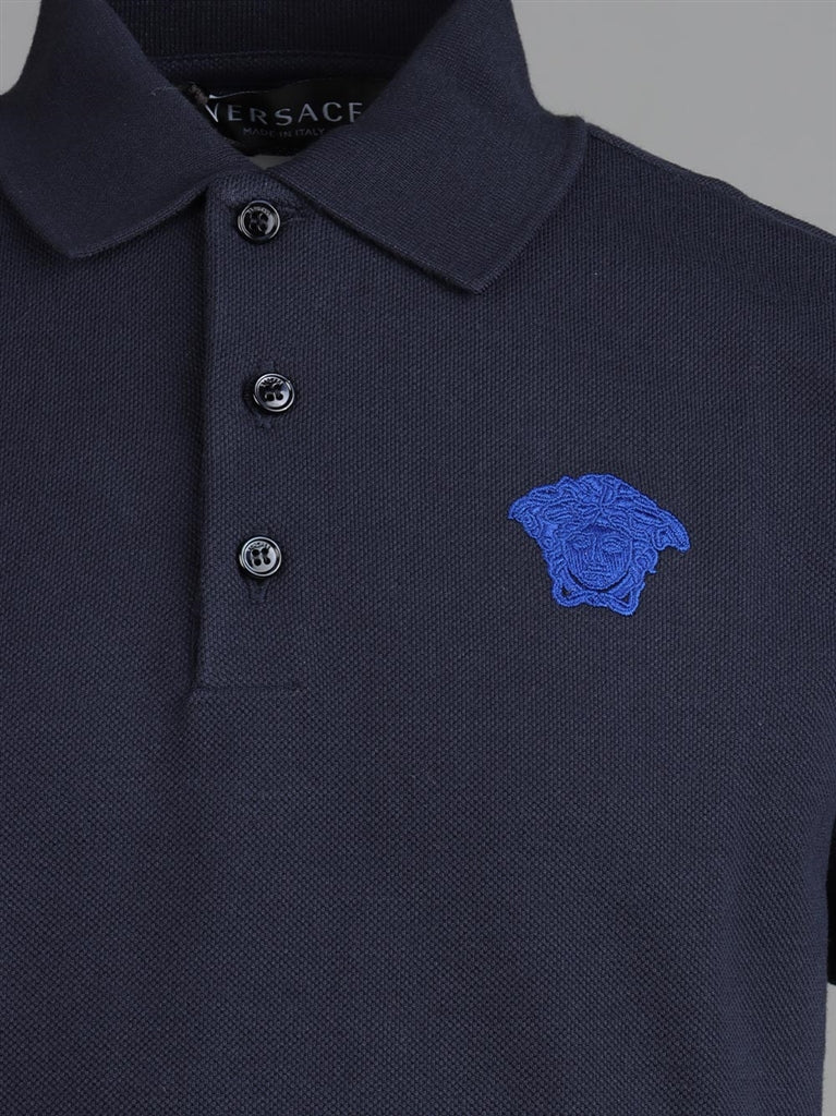 Vêtements Polo Medusa Versace Bleu Enfants