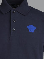 Vêtements Polo Medusa Versace Bleu Enfants