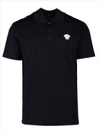 T-shirts Polo Medusa Versace Bleu Homme