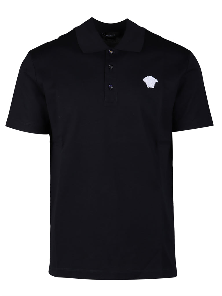 T-shirts Polo Medusa Versace Bleu Homme