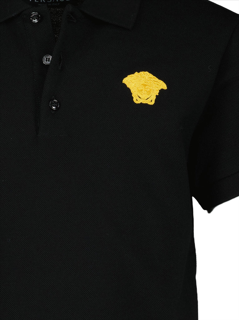 Vêtements Polo Medusa Versace Noir Enfants