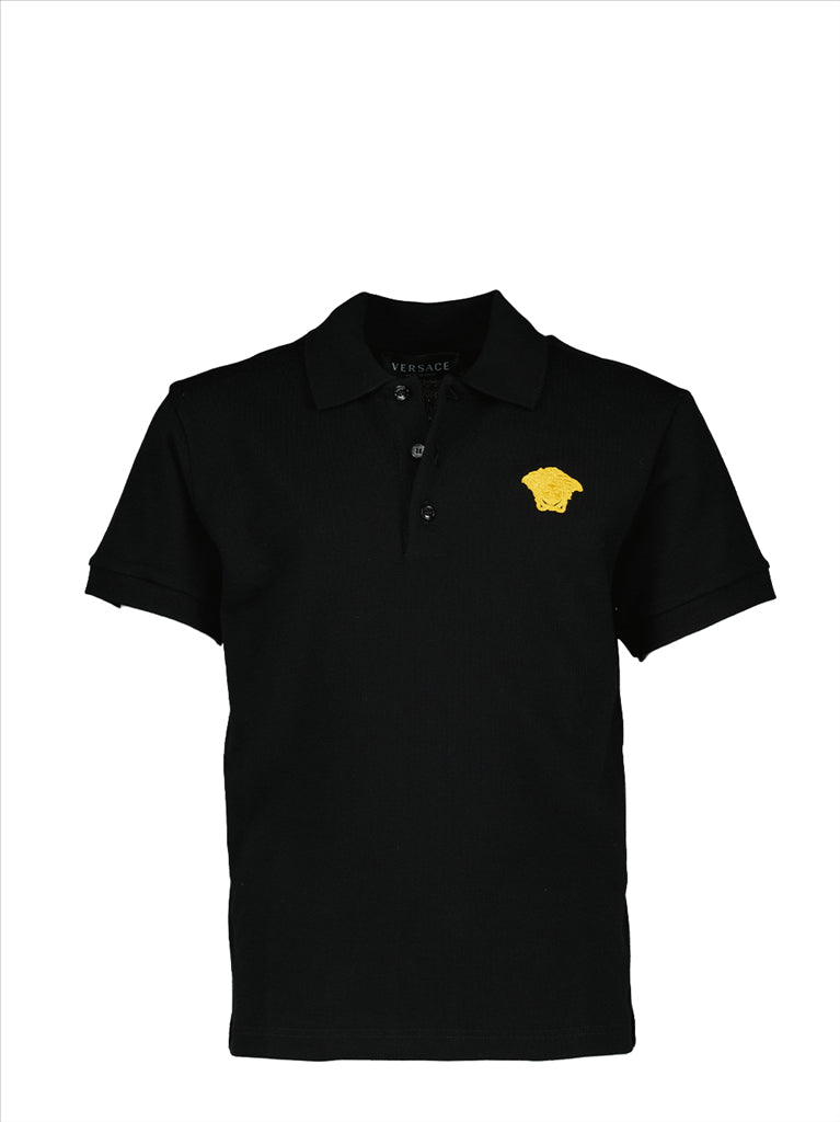 Vêtements Polo Medusa Versace Noir Enfants