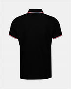 Polos Polo à logo et liseré Moncler Preto Homme