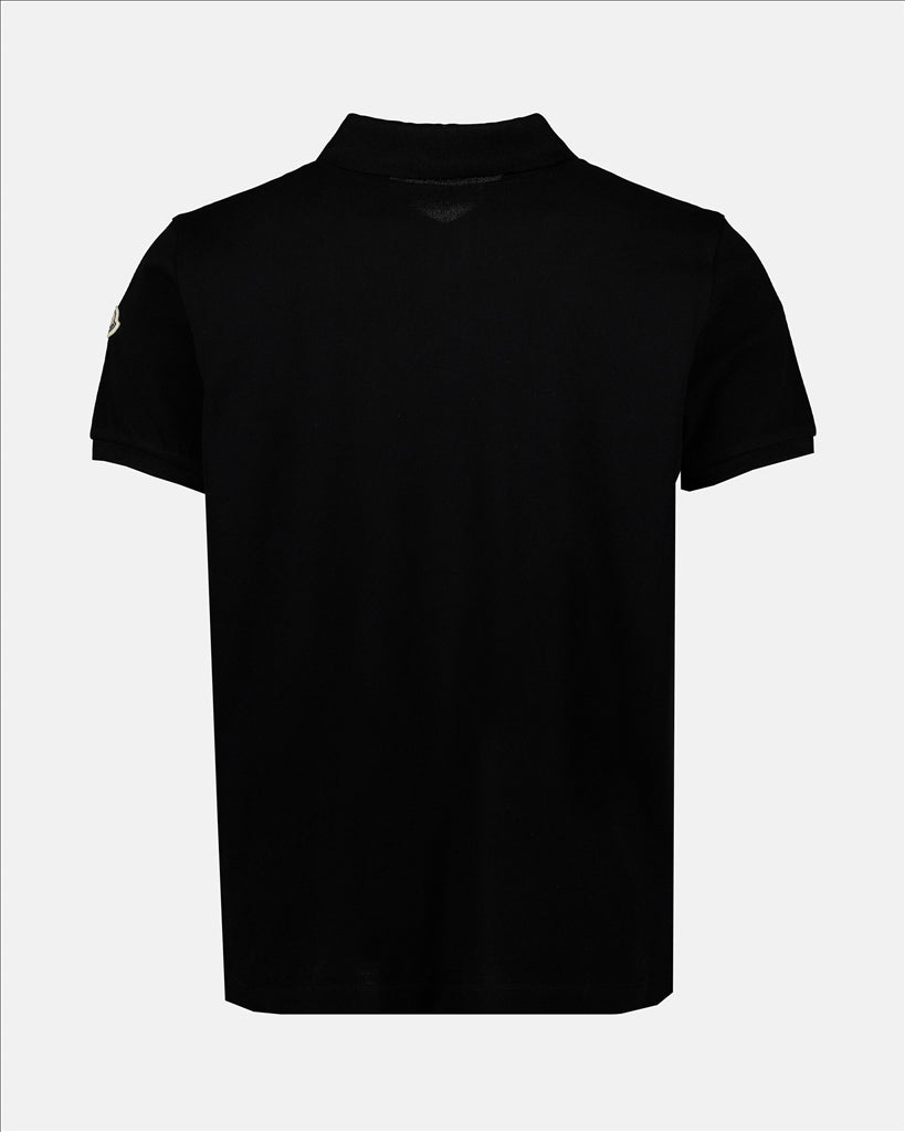 Polo shirts Logo polo shirt Moncler Black Man