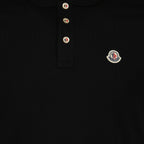 Poloshirts Polo à logo Moncler Schwarz Homme
