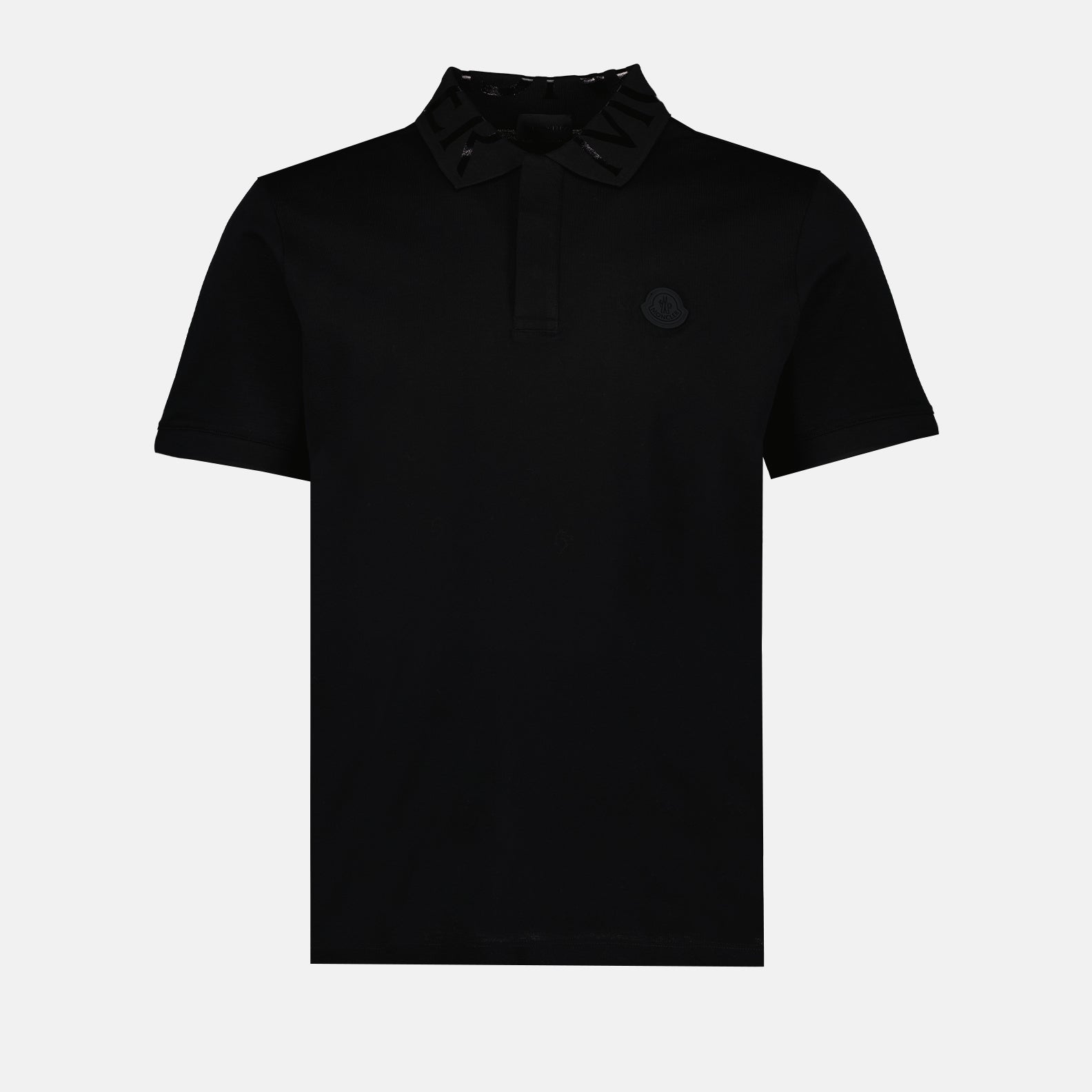 Polo shirts Logo polo shirt Moncler Black Man