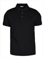 Polo shirts Logo polo shirt Moncler Black Man
