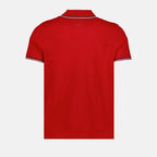 Polo shirts Logo and piping polo shirt Red Moncler Red Man