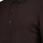 Polos Polo Sebastian en cachemire Orlebar Brown Marron Homme