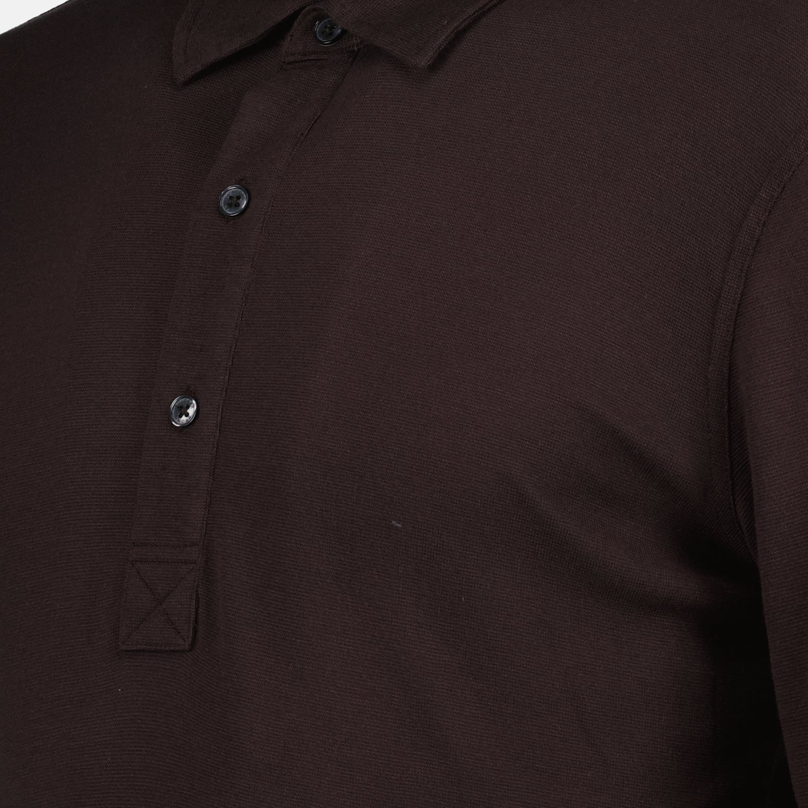 Polos Polo Sebastian en cachemire Orlebar Brown Marron Homme