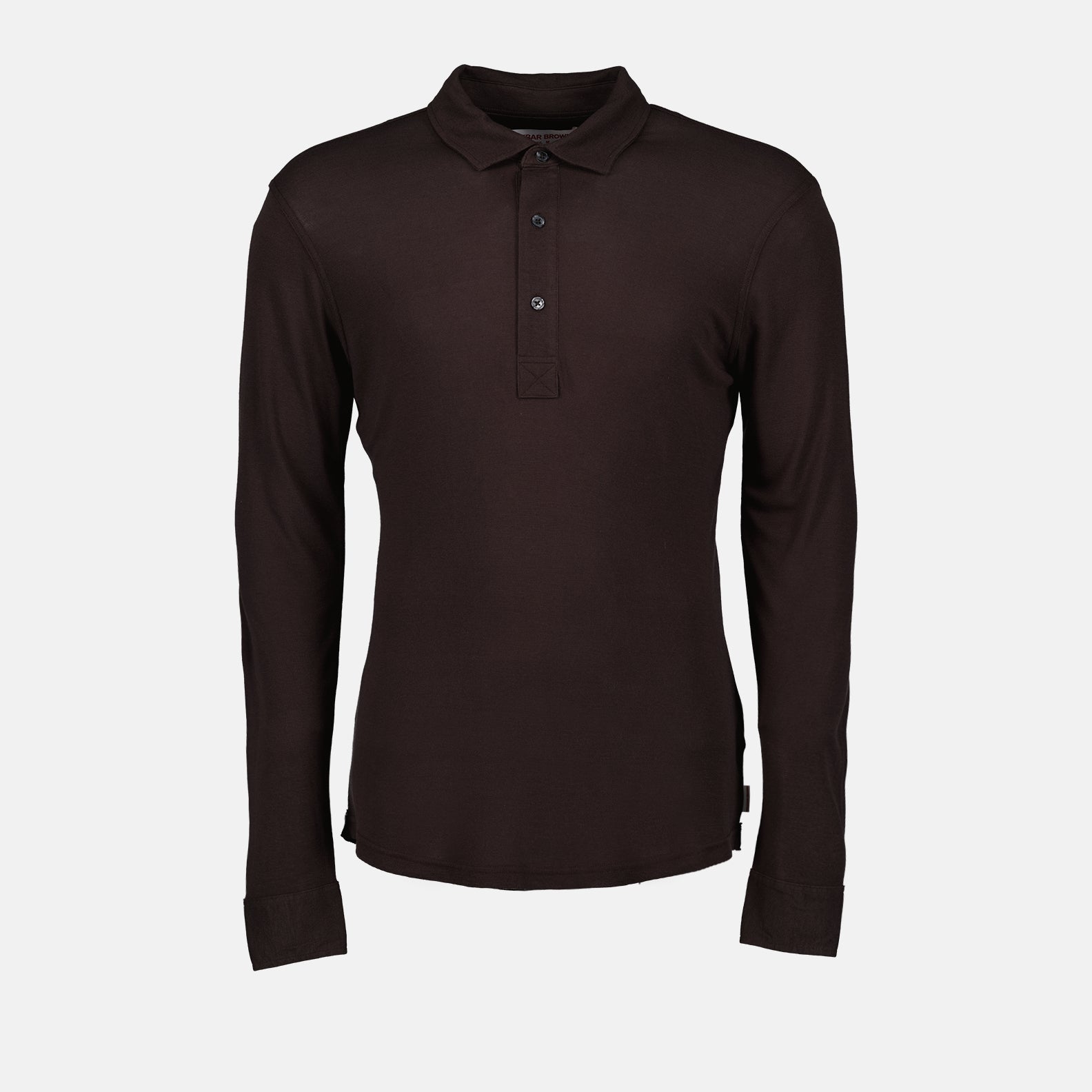 Polos Polo Sebastian en cachemire Orlebar Brown Marron Homme