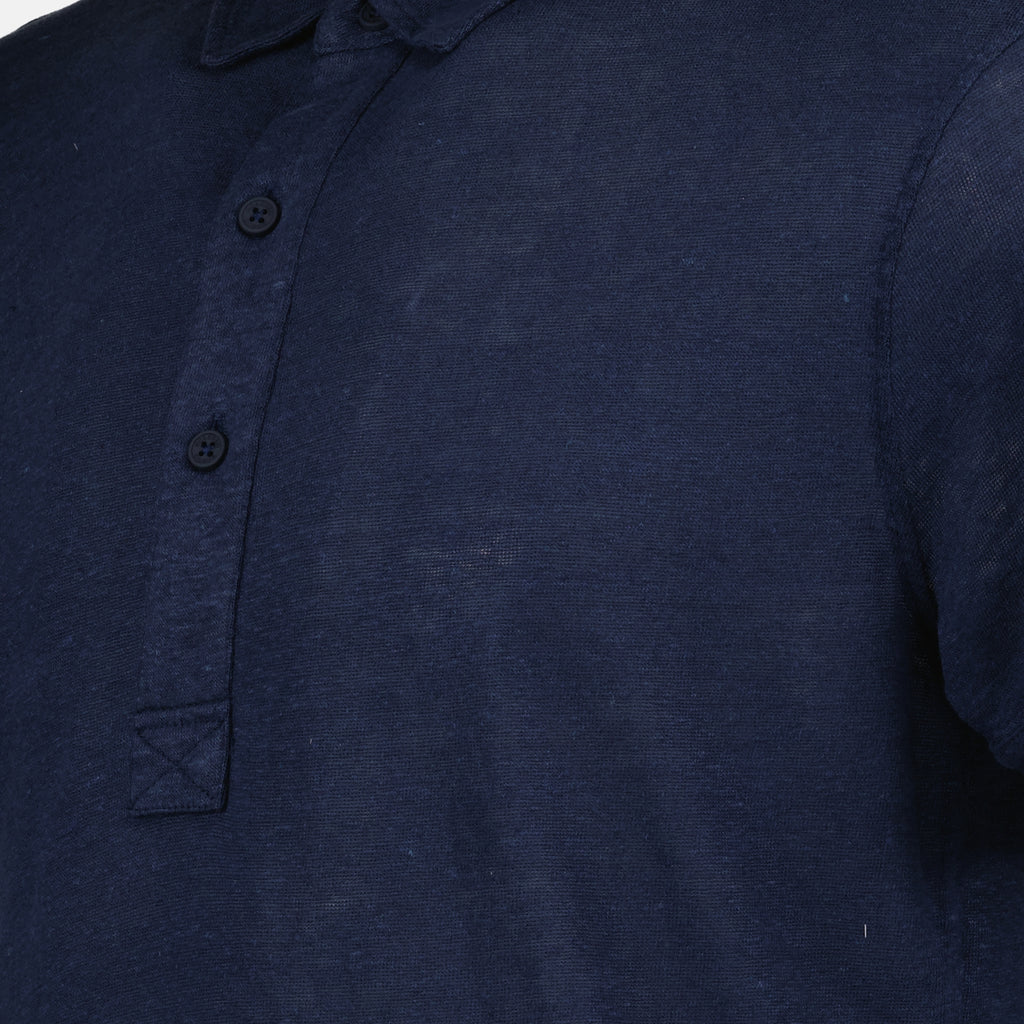 폴로 셔츠 Polo Sebastian en lin Orlebar Brown 진한 파란색 Homme