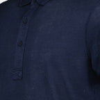 폴로 셔츠 Polo Sebastian en lin Orlebar Brown 진한 파란색 Homme
