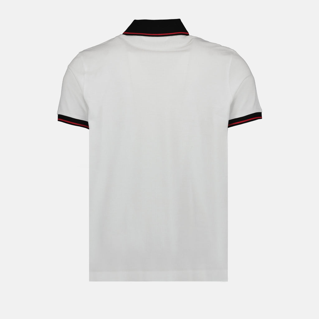 Polos Polo tricolore Moncler Blanc Homme