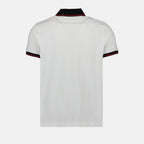 Polos Polo tricolore Moncler Blanc Homme