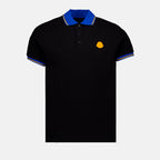 Polo shirts Tricolor polo shirt Moncler Black Man