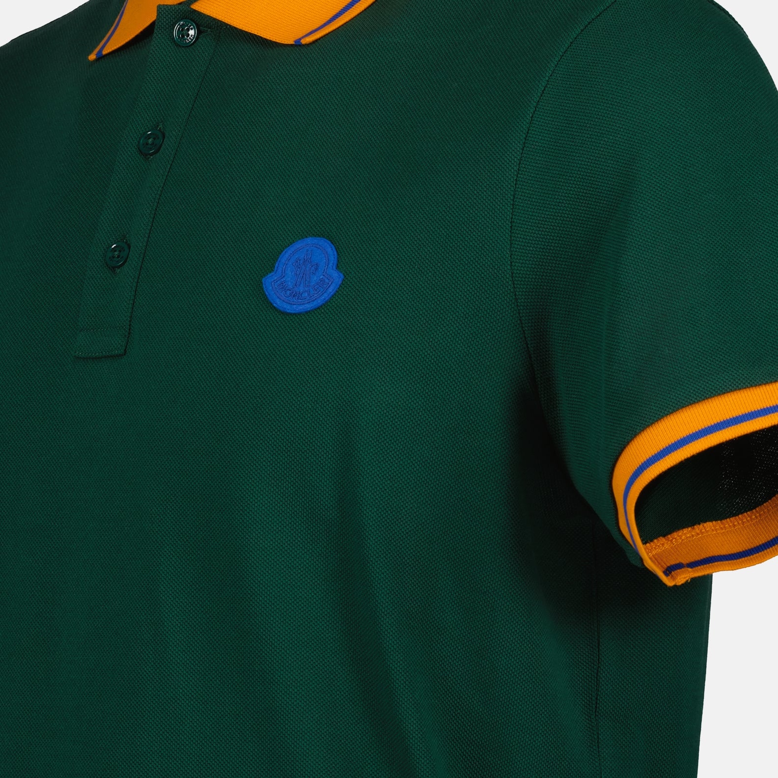 Poloshirts Polo tricolore Moncler Grün Homme
