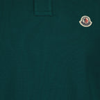 폴로 셔츠 Polo à logo et liseré Moncler 녹색 Homme