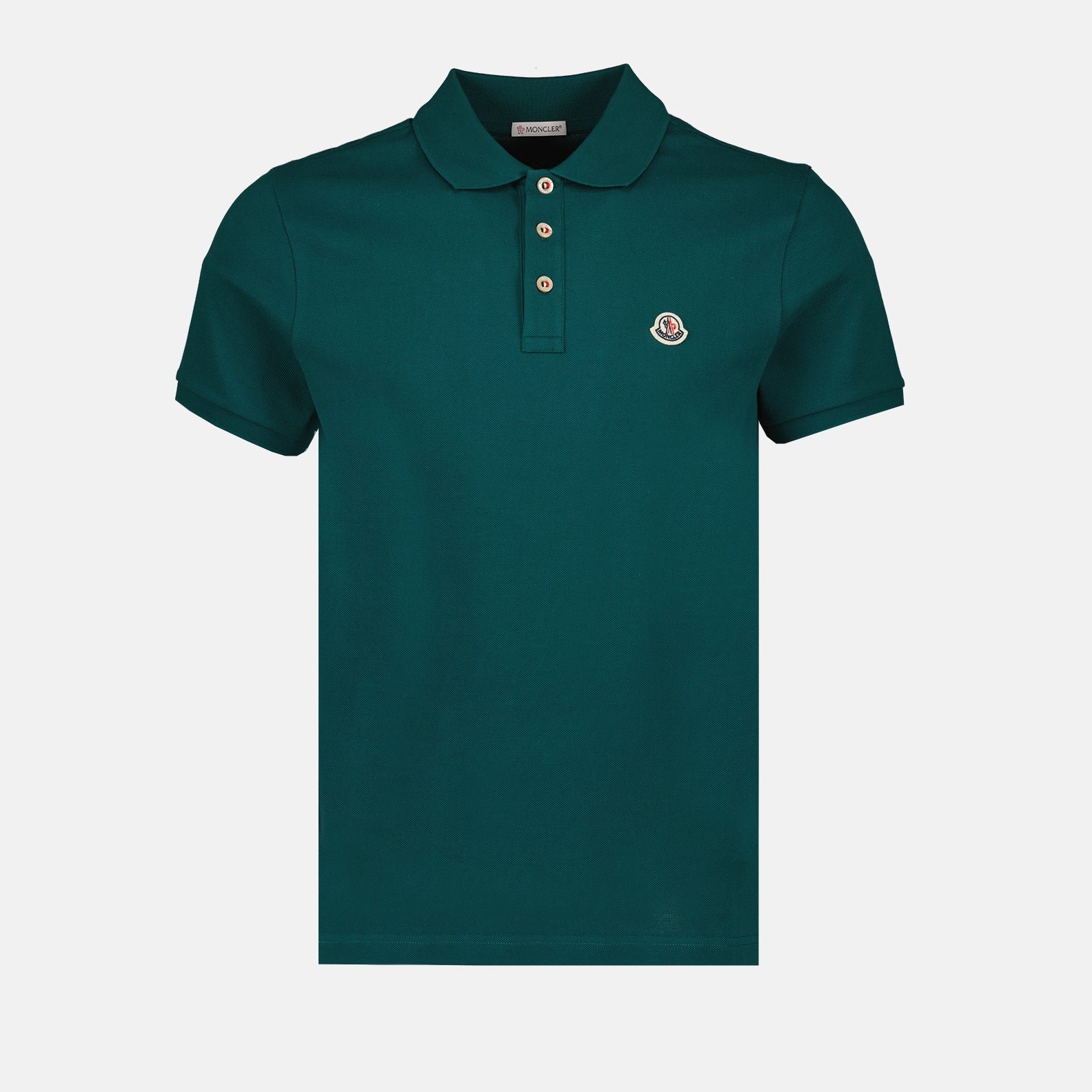 Polo shirts Logo polo shirt Moncler Green Man