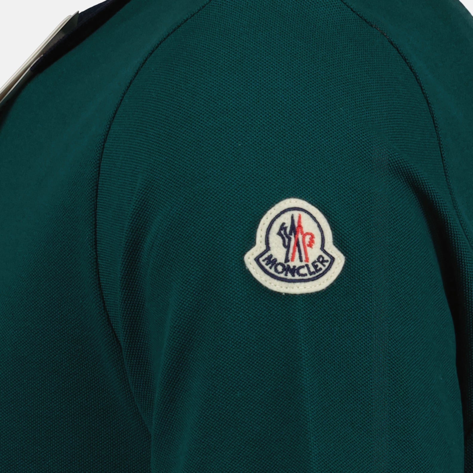 Polo shirts Logo polo shirt Moncler Green Man