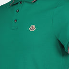 Polos Polo à logo et liseré Moncler Verde Homme