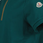 Polo Polo zippé Moncler Verde Homme