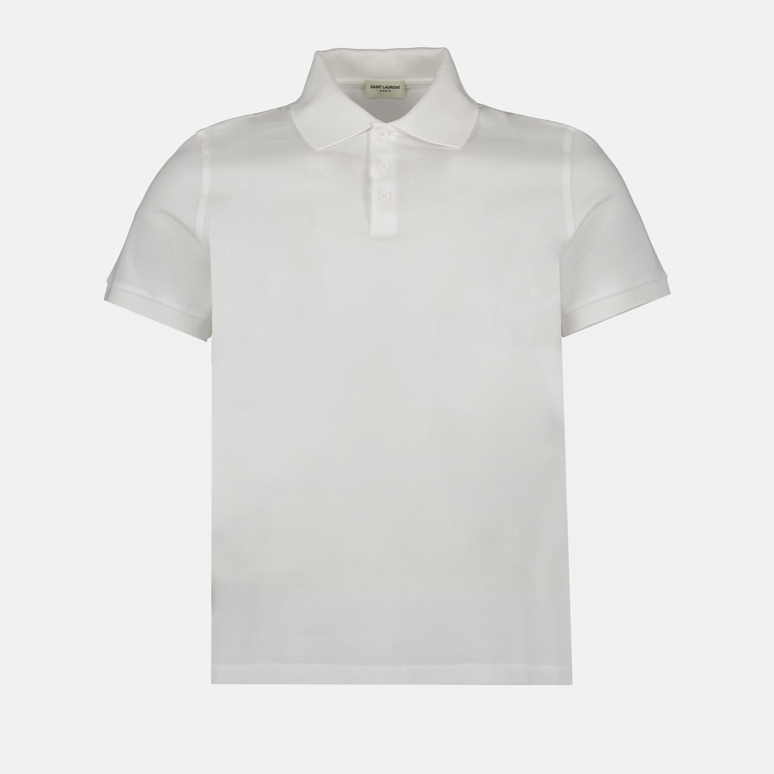 Polo shirts YSL polo shirt Saint Laurent White Man