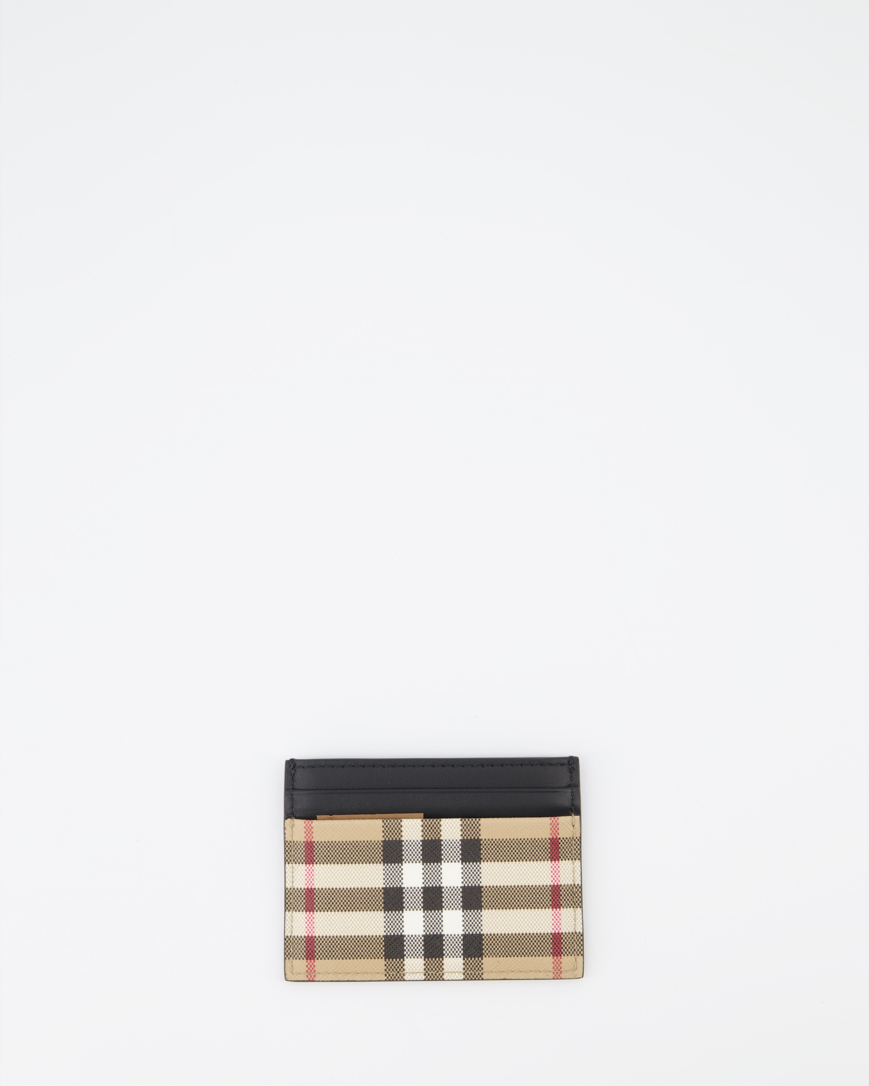 Pequeños artículos de cuero Porte-cartes à carreaux Burberry Beige Homme