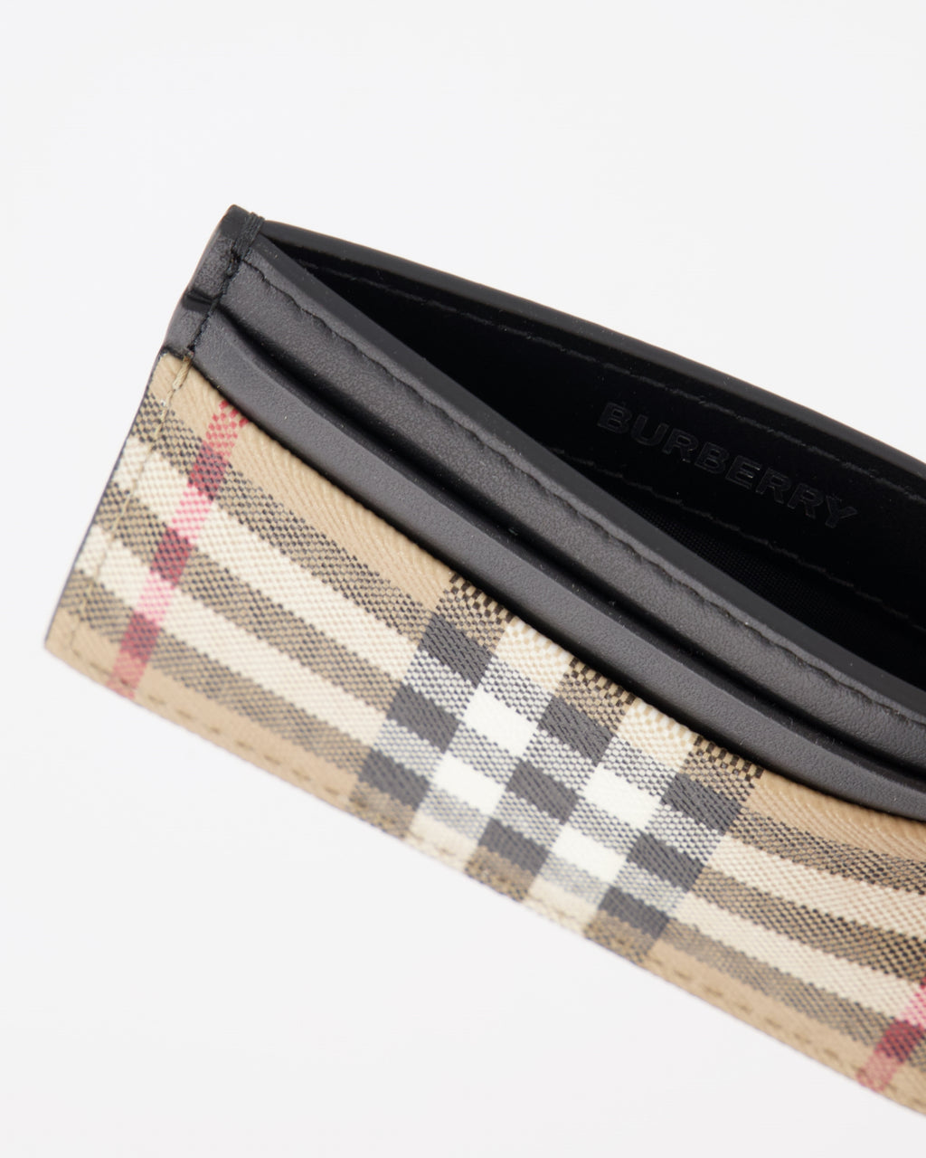 Pequeños artículos de cuero Porte-cartes à carreaux Burberry Beige Homme