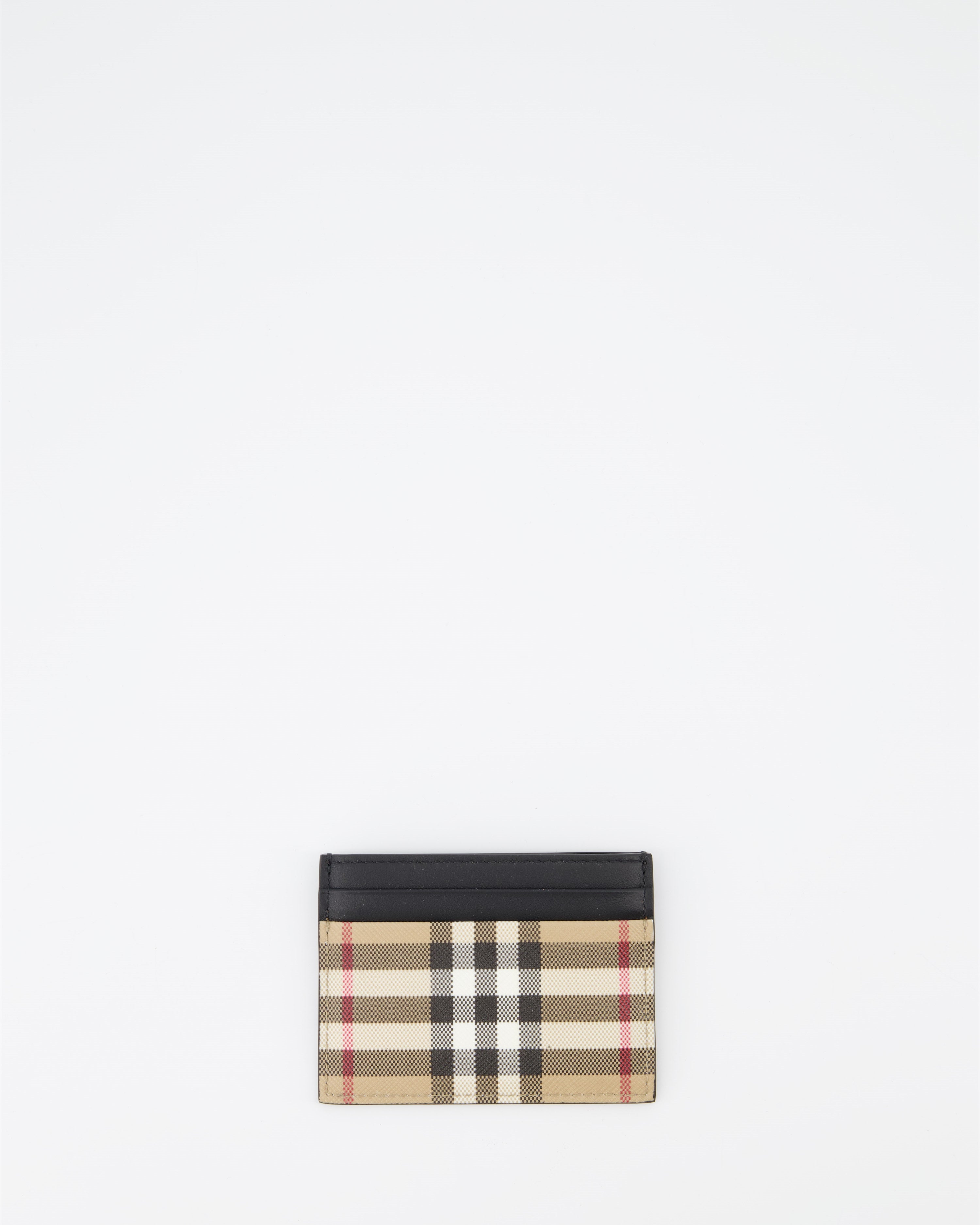 Pequeños artículos de cuero Porte-cartes à carreaux Burberry Beige Homme