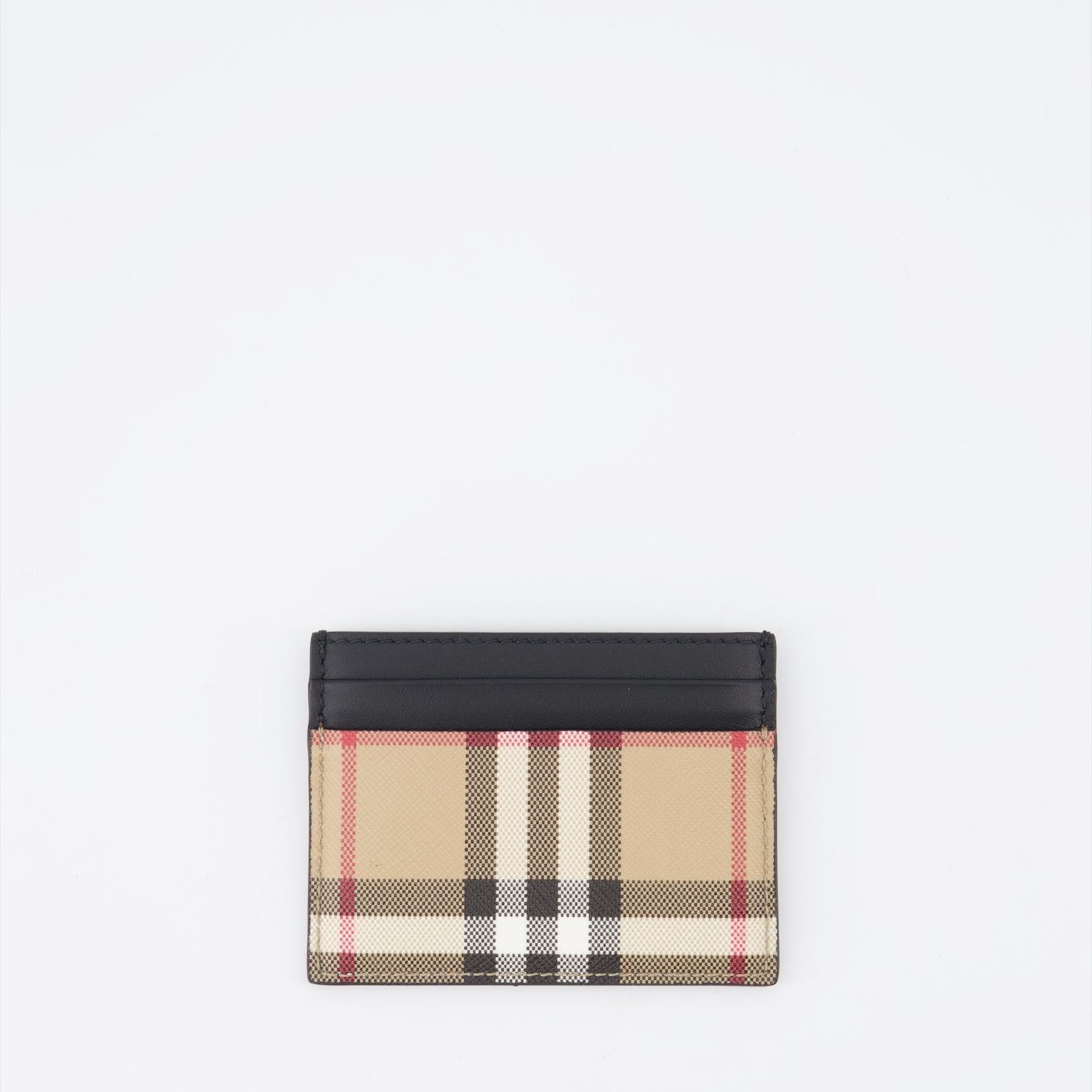 Pequeños artículos de cuero Porte-cartes à carreaux Burberry Beige Femme