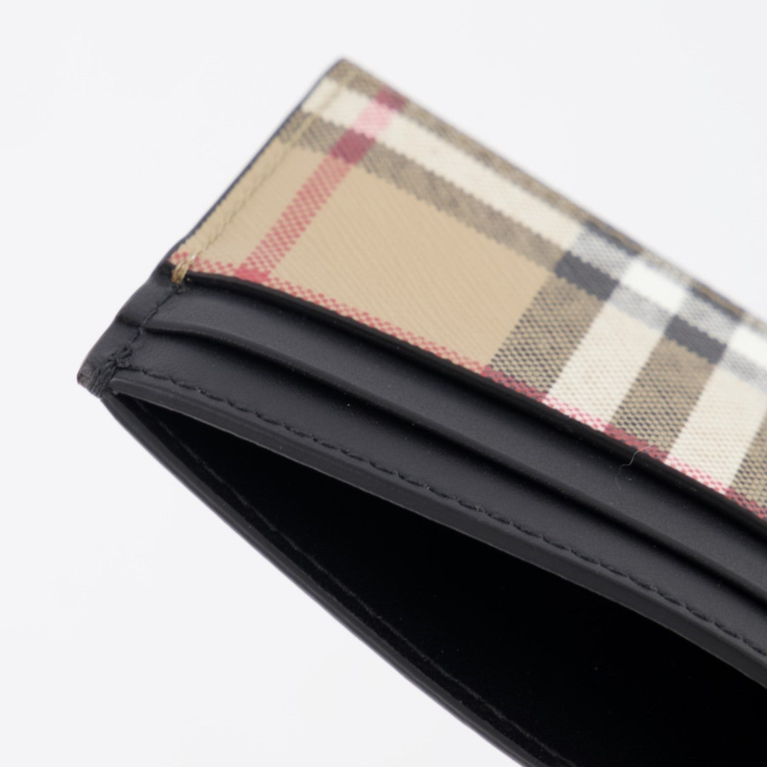 Pequeños artículos de cuero Porte-cartes à carreaux Burberry Beige Femme